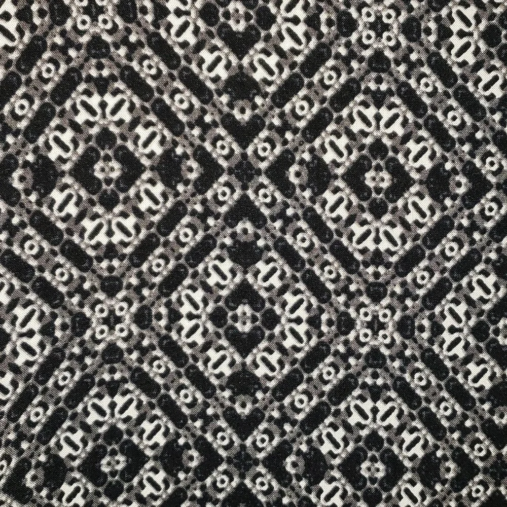 3/$12 Blouse Tunic V Neck Button Down Black Grey White XL-runs small - Picture 5 of 13